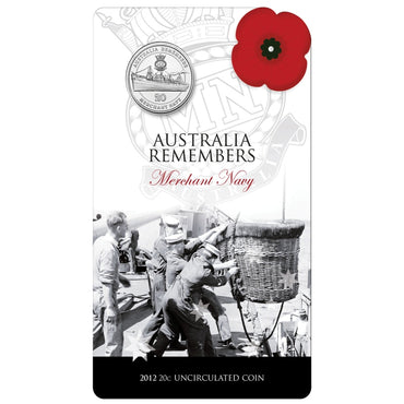 20c 2012 Merchant Navy Carded UNC