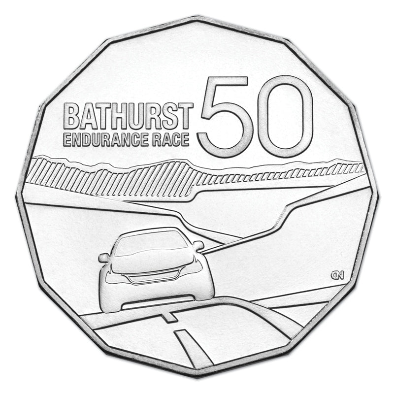 50c 2013 Bathurst Endurance Race Carded UNC