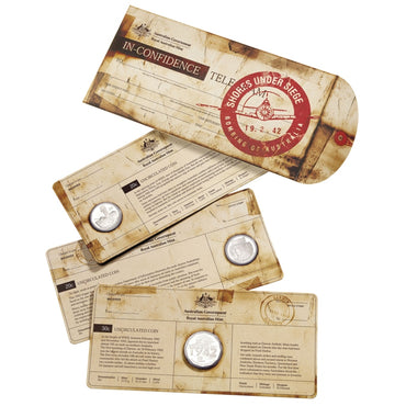 20c-50c 2012 Shores Under Siege 3 Coin Set UNC