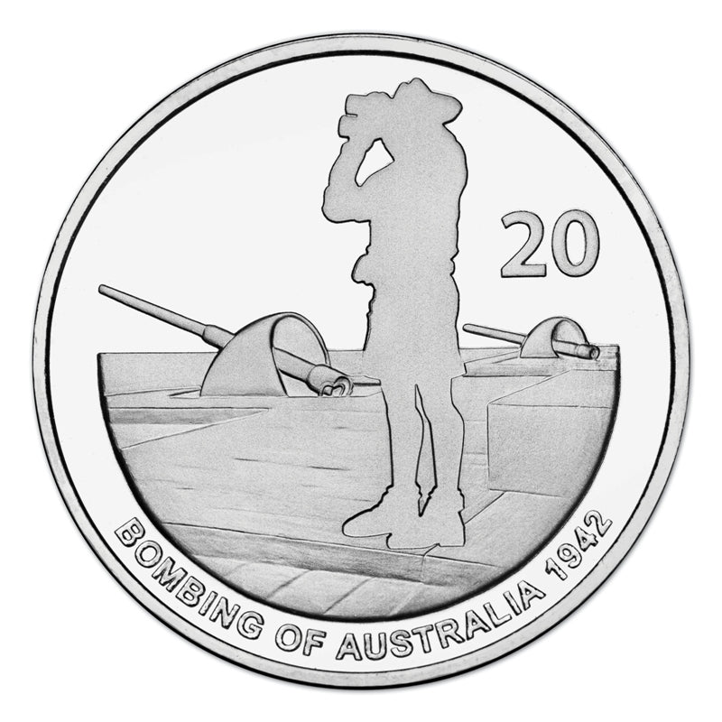 20c-50c 2012 Shores Under Siege 3 Coin Set UNC