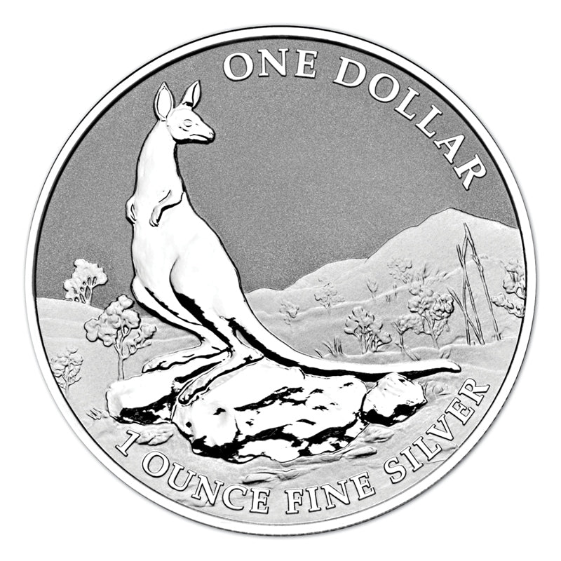 $1 2013 Kangaroo 1oz 99.9% Silver UNC