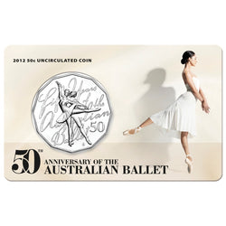 50c 2012 Ballet 50th Anniversary Carded UNC