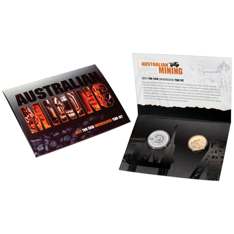 2013 2 Coin Mint Set - Australian Mining