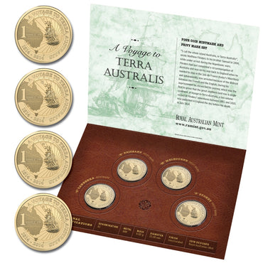 $1 2014 Terra Australis BCMS 4 Coin Set UNC
