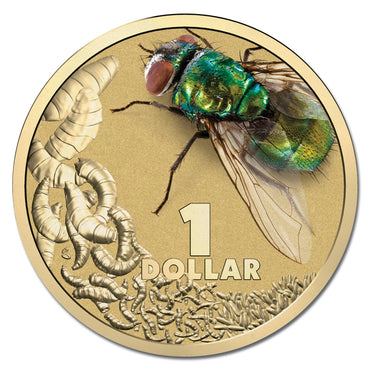 $1 2014 Bright Bugs - Blow Fly Al-Bronze UNC