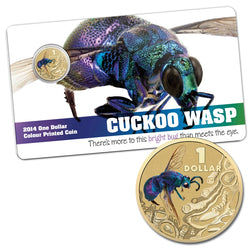 $1 2014 Bright Bugs - Cuckoo Wasp Al-Bronze UNC