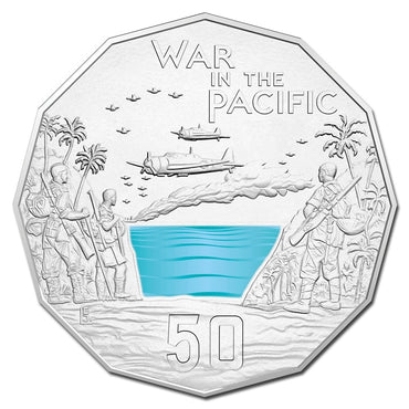 50c 2015 Australians at War - War in the Pacific UNC