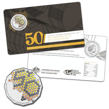 50c 2015 World Money Fair Special Release UNC