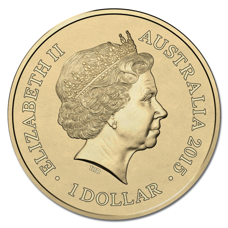$1 2015 Year of the Goat Al/Bronze UNC