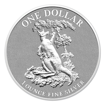 $1 2015 Kangaroo 1oz 99.9% Silver UNC