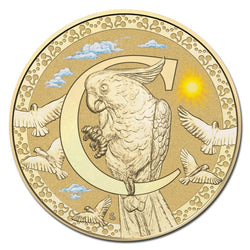 $1 2015 Coloured 'C' Alphabet Al-Bronze Coin