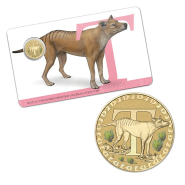 $1 2015 Coloured 'T' Alphabet Al-Bronze Coin