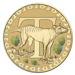 $1 2015 Coloured 'T' Alphabet Al-Bronze Coin
