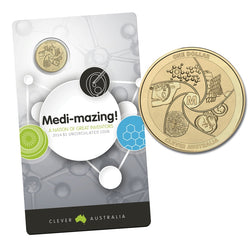 $1 2014 Medi-Mazing Clever Australia Al-Bronze UNC