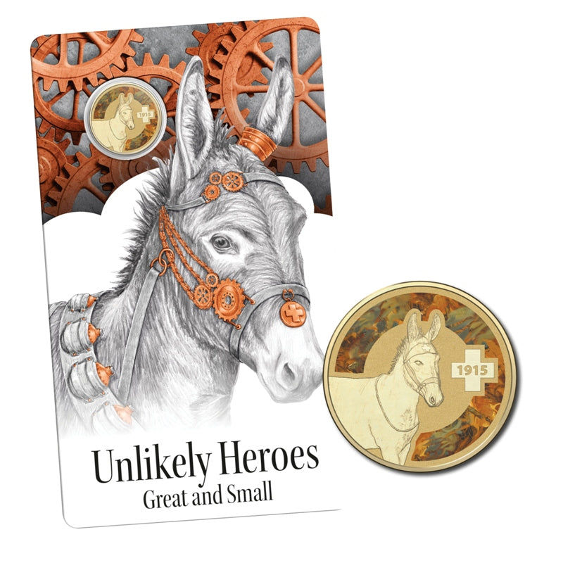 $1 2015 Unlikely Heroes Great & Small - Murphy the Donkey UNC
