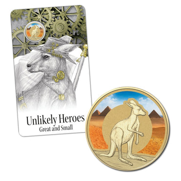 $1 2015 Unlikely Heroes Great & Small - Shake the Kangaroo UNC