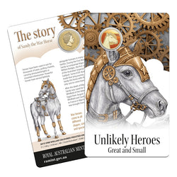 $1 2015 Unlikely Heroes Great & Small - Sandy the War Horse UNC