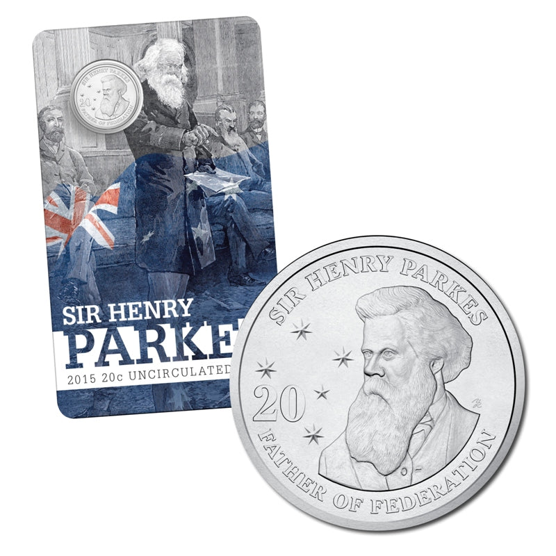 20c 2015 200th Anniversary of Sir Henry Parkes Carded UNC