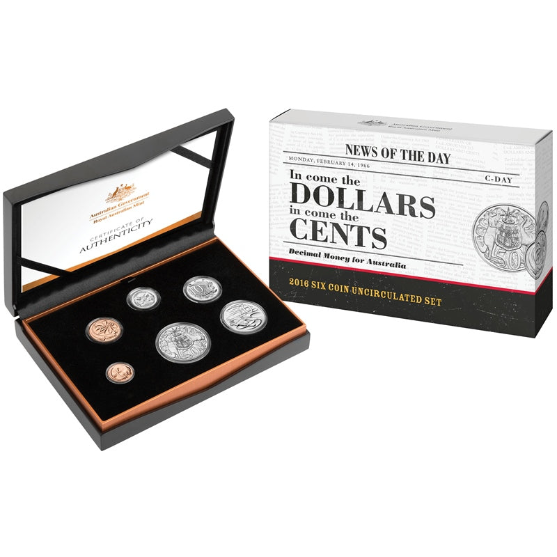 2016 In Come the Dollar In Come the Cents - 6 Coin Set