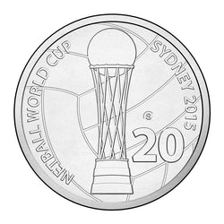20c 2015 Netball World Cup S Counterstamp UNC