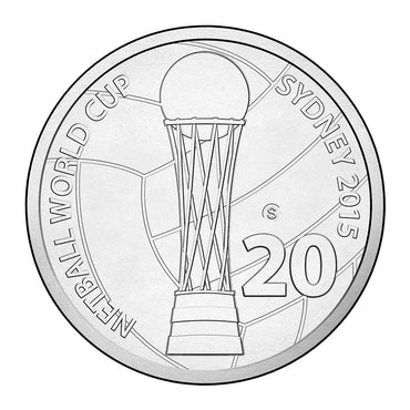 20c 2015 Netball World Cup S Counterstamp UNC