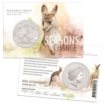 $1 2017 Kangaroo 1oz 99.9% Silver UNC