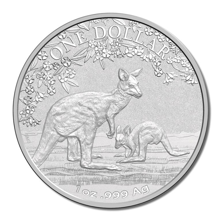 $1 2017 Kangaroo 1oz 99.9% Silver UNC