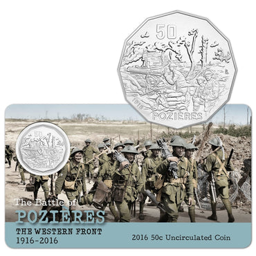 50c 2016 The Battle of Pozičres UNC | 50c 2016 The Battle of Pozičres UNC reverse