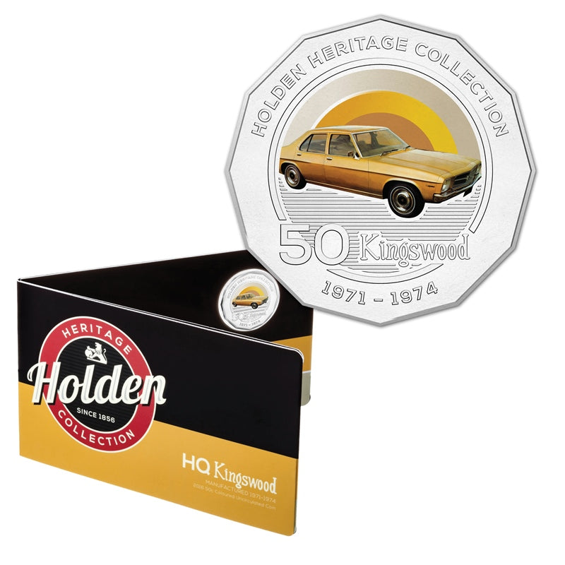50c 2016 Holden Heritage Collection - Kingswood | 50c 2016 Holden Heritage Collection - Kingswood reverse | 50c 2016 Holden Heritage Collection - Kingswood card