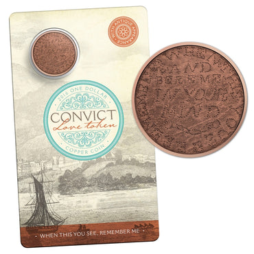 $1 2016 Convict Love Tokens - Remember Me | $1 2016 Convict Love Tokens - Remember Me reverse | $1 2016 Convict Love Tokens - Remember Me obverse