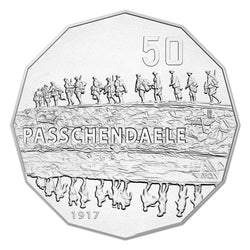 50c 2017 The Battle of Passchendaele UNC