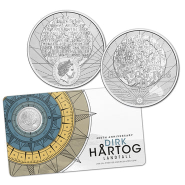 20c 2016 Dirk Hartog Landing UNC | 20c 2016 Dirk Hartog Landing UNC obverse/reverse