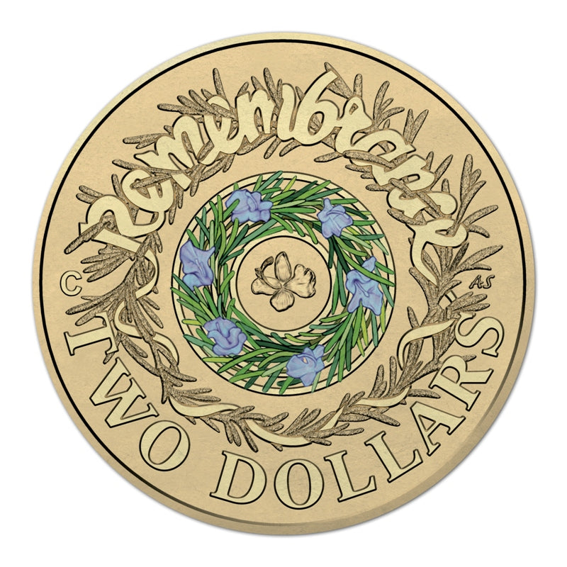 $2 2017 Remembrance Day Coloured 'C' Mintmark