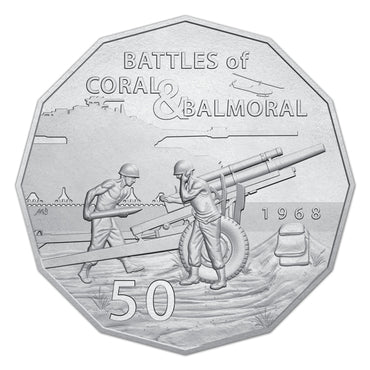 50c 2018 Battles of Coral & Balmoral UNC