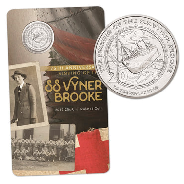 20c 2017 SS Vyner Brooke UNC | 20c 2017 SS Vyner Brooke UNC reverse