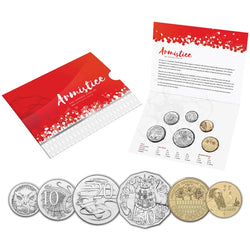 2018 6 Coin Mint Set - Armistice Centenary | 2018 6 Coin Mint Set - Armistice Centenary - One Dollar