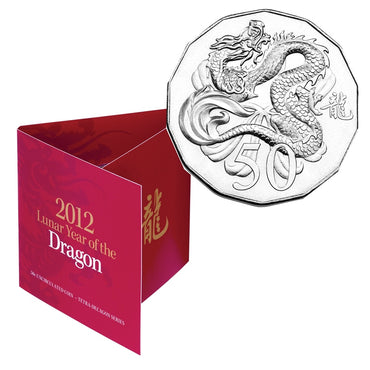50c 2012 Lunar Year of the Dragon UNC