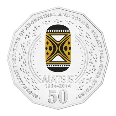 50c 2014 AIATSIS Coloured UNC