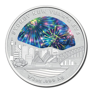 $1 2018 Sydney New Year's Eve 1/2oz Silver