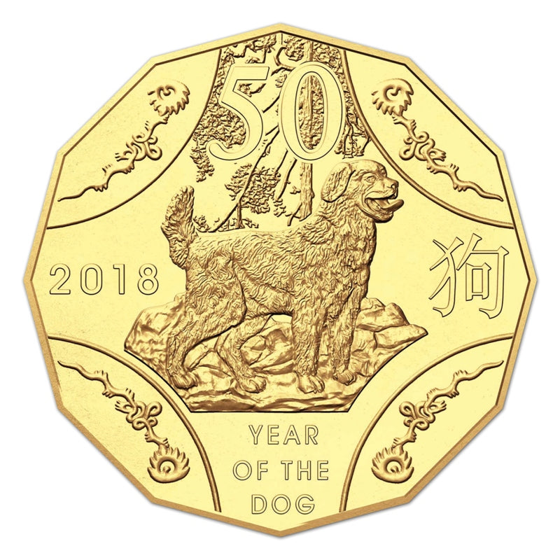50c 2018 Year of the Dog WMF Berlin UNC