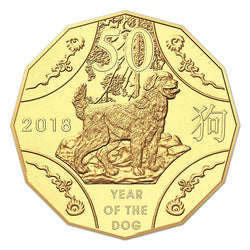50c 2018 Year of the Dog WMF Berlin UNC