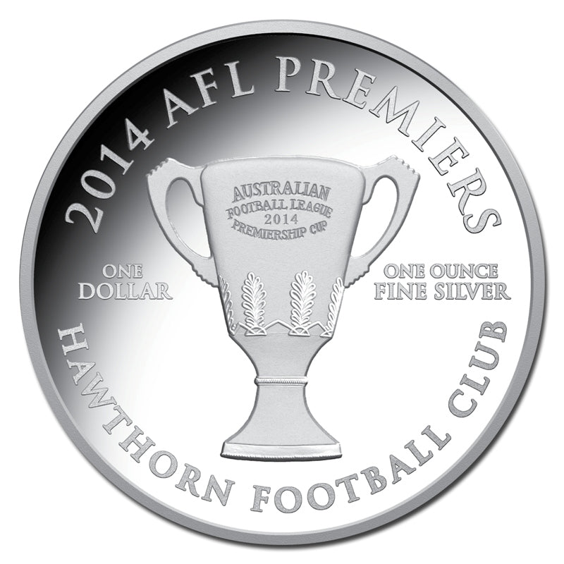 $1 2014 AFL Hawthorn Silver Proof