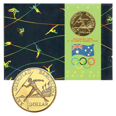 1992 Proof Set - Barcelona Olympics | 1992 Proof Set - Barcelona Olympics - case