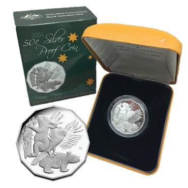 50c 2004 Student Design Silver Proof | 50c 2004 Student Design Silver Proof reverse
