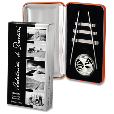 $5 2004 Adelaide to Darwin (Ghan) Silver Proof | $5 2004 Adelaide to Darwin (Ghan) Silver Proof reverse