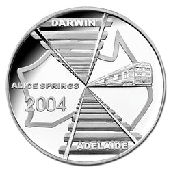 $5 2004 Adelaide to Darwin (Ghan) Silver Proof