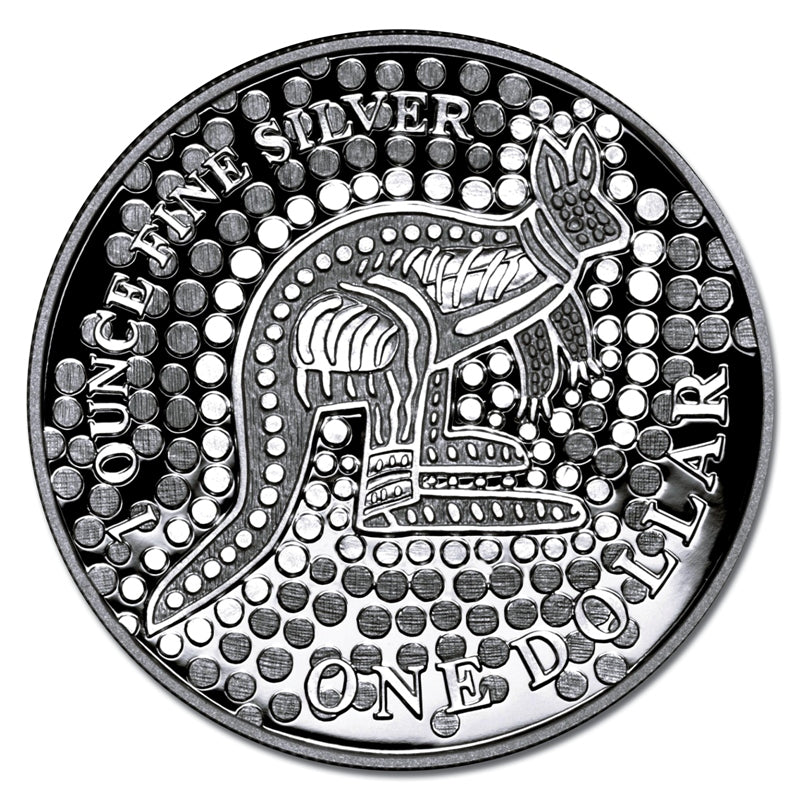 $1 2001 Kangaroo 1oz 99.9% Silver Proof – M.R.Roberts