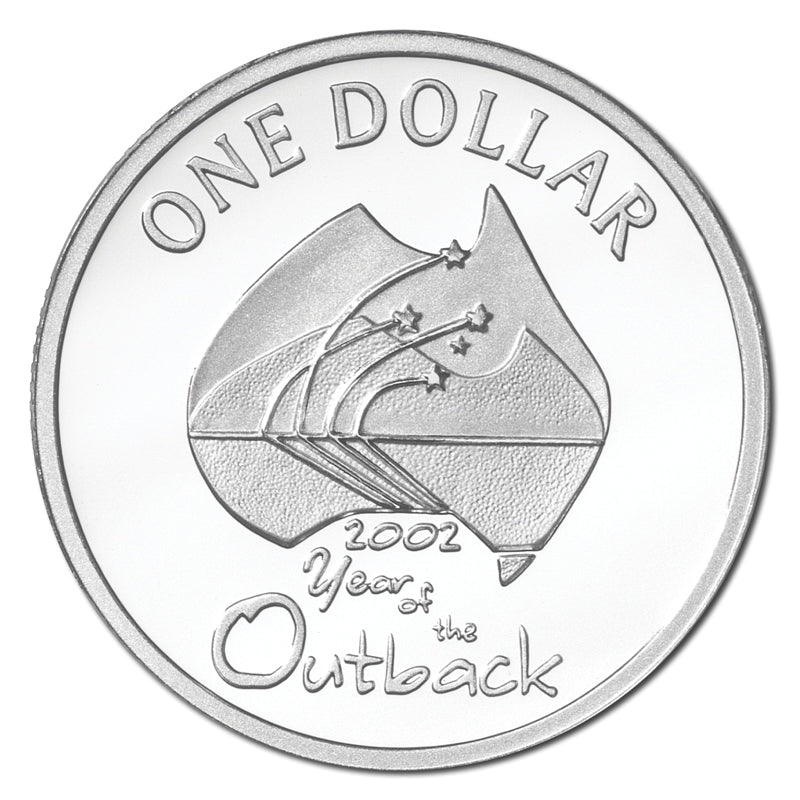 $1 2002 Year of the Outback Silver Proof