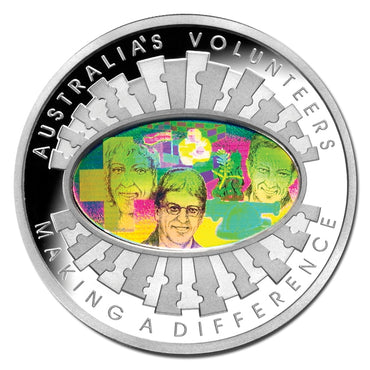 $5 2003 Volunteers Hologram Finale Silver Proof