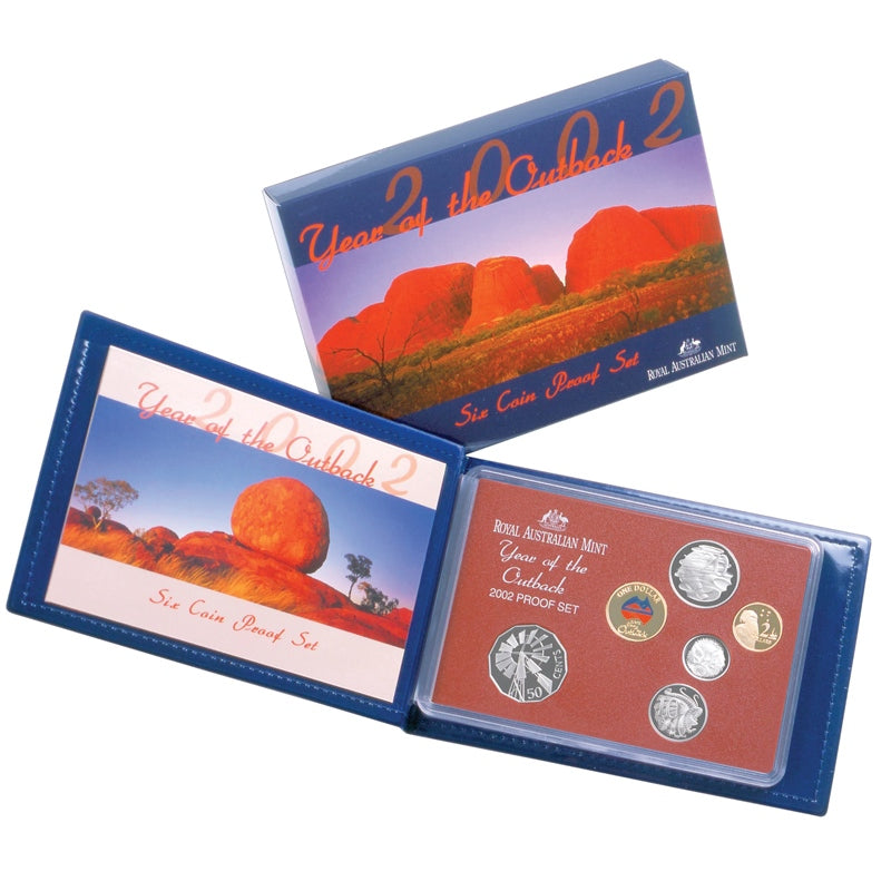 2002 Proof Set - Year of the Outback | 2002 Proof Set - Year of the Outback 50c & $1